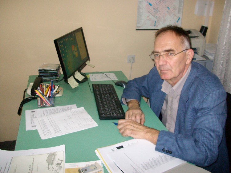 Бранко Секулич, руководитель Оддзелєня за урбанизем Општинскей управи у Шидзе