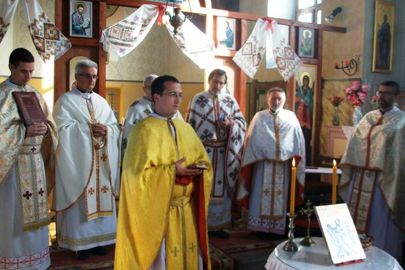 Седемцме священїки на Кирбайскей Служби у Беркасове