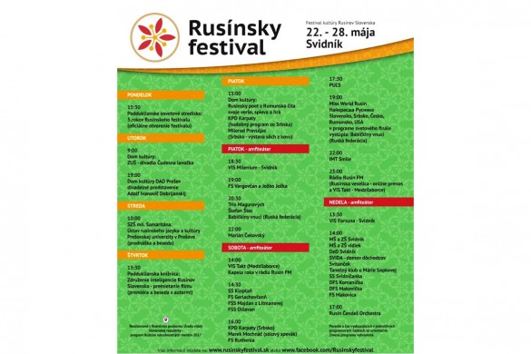 Тирва Русински фестивал, на соботу и вибор найкрасшей Русинки
