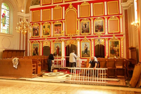 У дюрдьовскей церкви будзе поставене зогриванє и нови цегелки